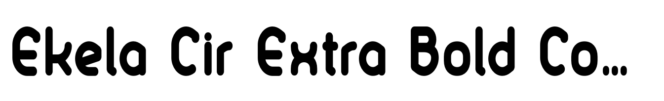 Ekela Cir Extra Bold Condensed